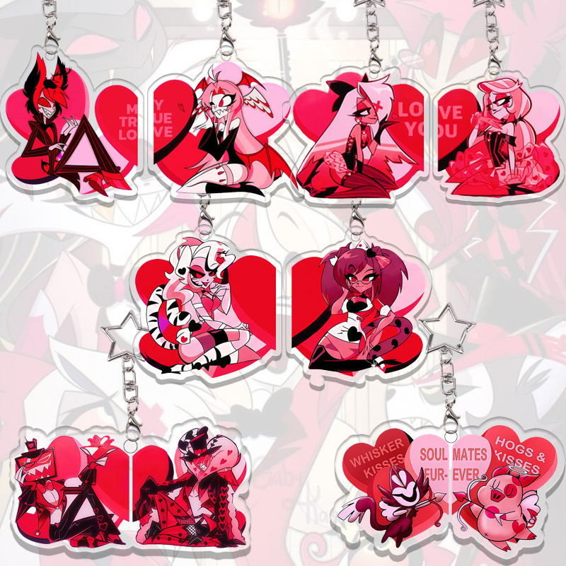 Japanese Snacks - Hazbin Hotel Acrylic Keychain Kawaii Alastor