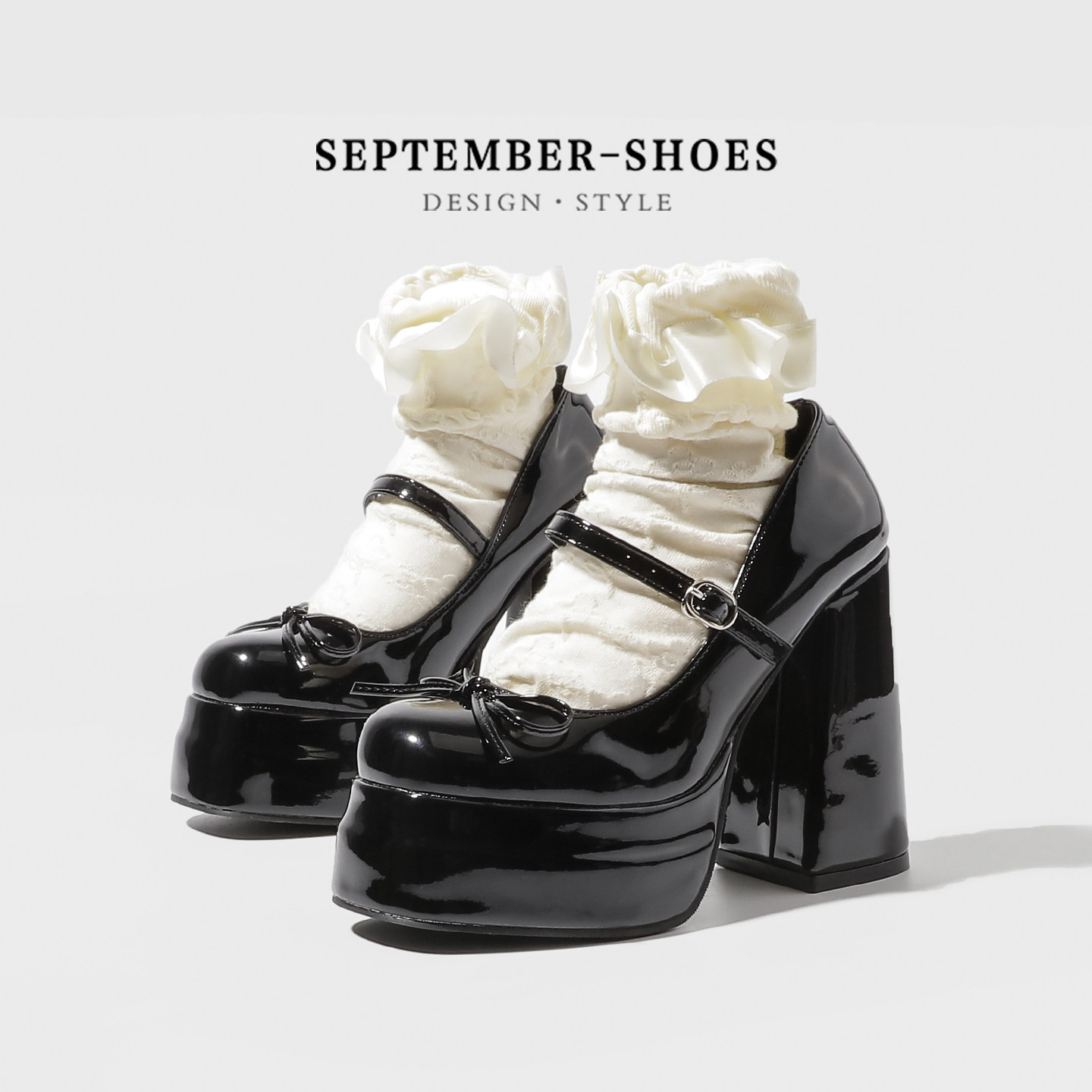 Japanese Tea - Lolita Marie Jane Shoes Women's Shallow