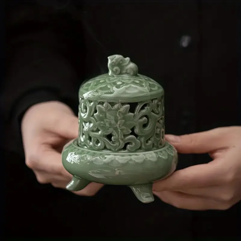 Elegant Green Porcelain Incens - đánh giá và giá Incense Holder