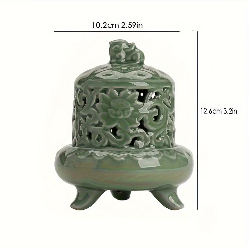 Elegant Green Porcelain Incens - đánh giá và giá Incense Holder