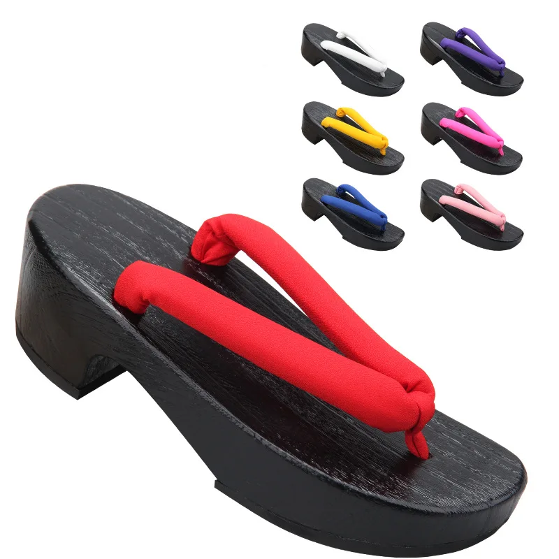 Women's Black Crescent Moon Sh - đánh giá và giá Geta Wooden Sandal