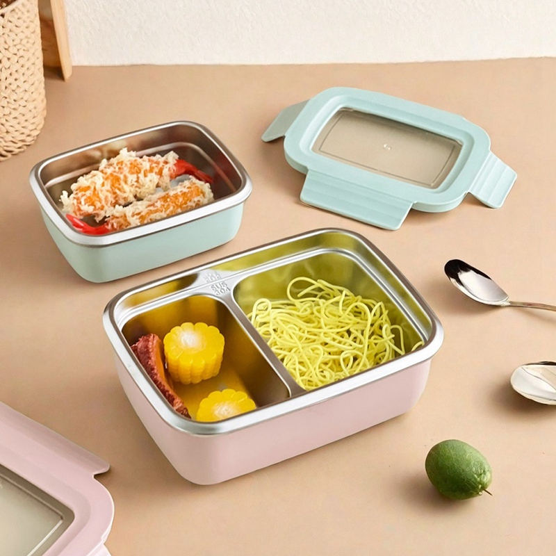 304 Stainless Steel Divided Be - đánh giá và giá Bento Box