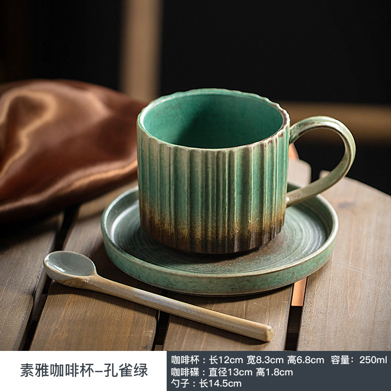 Coarse Pottery and Saucer Set  - đánh giá và giá Japanese Pottery